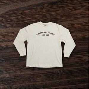Abercrombie & Fitch White Long Sleeve Shirt men’s XL